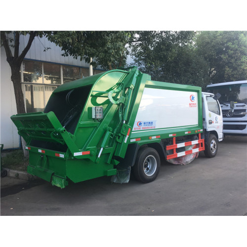 Cargador de basura trasero rodillo de compactación de reciclaje de rodillo 3cbm