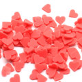 8mm Red Polymer Clay Hearts Slime Additives Supplies Slice Topping Sprinkles DIY Kit For Fluffy Clear Crunchy Slime