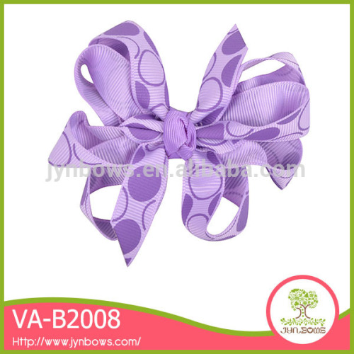 Purple beautiful ribbon valentine wedding hair pin