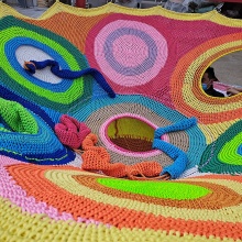 High Quality Custom Commercial Kids Climbing Rainbow Safety Net for Indoor Playgrounds