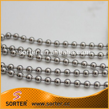 high quality cheap metal metallic ball chain metal chain