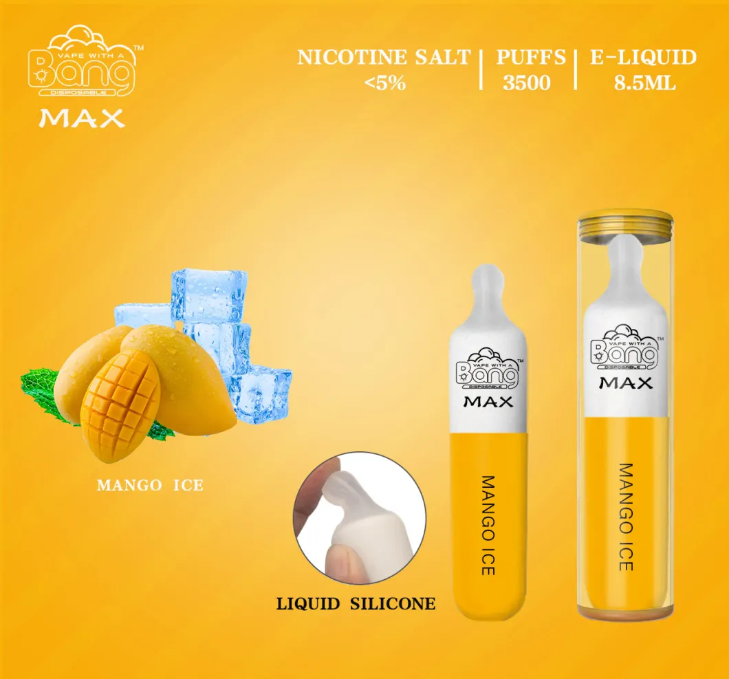 Patented Product Factory Exclusive Sale One-Time Use Only Bang Max Disposable E-Cigarettes