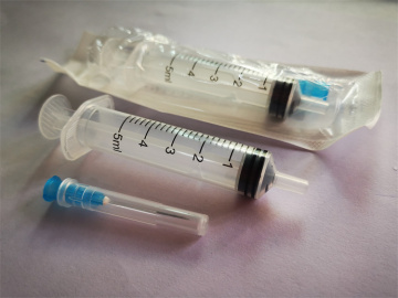 5ml Sterile Hydrodermic Disposal Syringes with Blue Needle