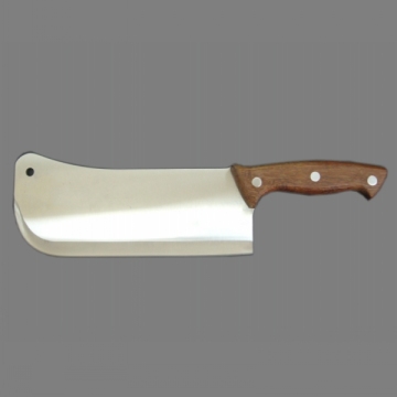 High-Quality Heavy Butcher Cleaver Knife with Wooden Handle