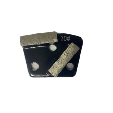 Trapezoid Metal Pad Diamond Bond Grinding Plate for Hard Concrete Floors