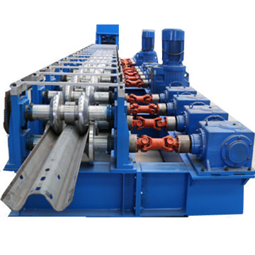 Highway metal guardrail forming machine