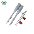 Galvaniserad Q235 Steel Ground Screw Pole Anchor