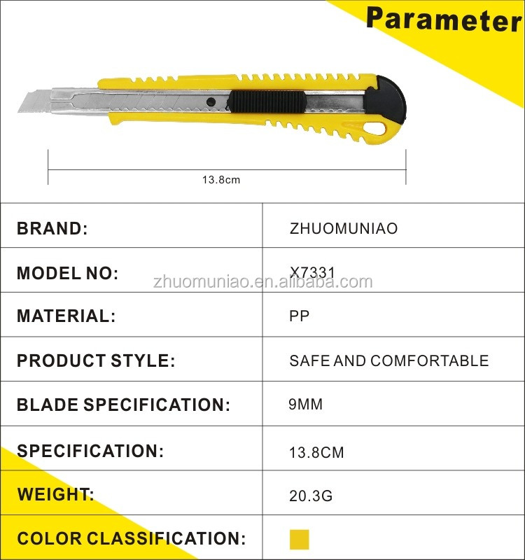 Wallpaper Cutting Knives Mini 9mm Blade Paper Box Cutter