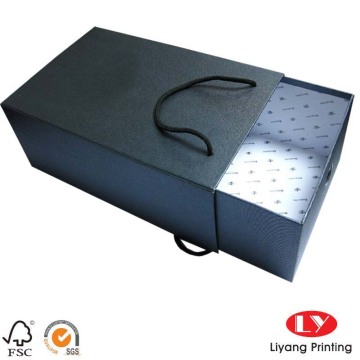 Quality Black Packaging Paper Box With Drawer