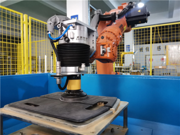 Sunvisor processing constant force actuator