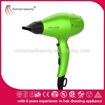 1875W plastic material hairdryer professional travel size hair dryer