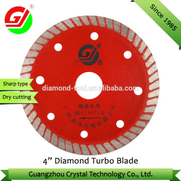106mm Small Turbo Rim Diamond Saw Blade Professional Multi-Blade Circular Saw