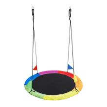 New Design Unique Outdoor Round Nest Swing Rainbow