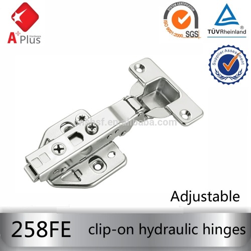 Full overlay clip on hydraulic hinge