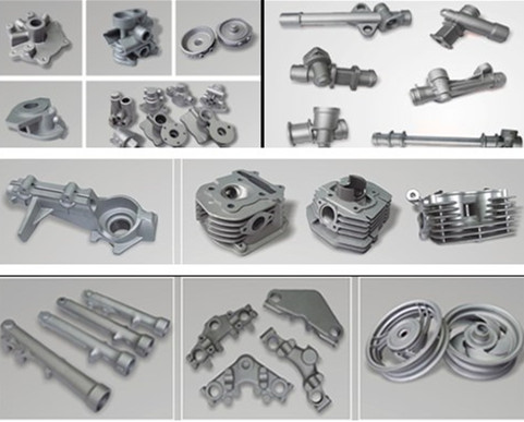 Aluminum gravity cast auto spare parts customized casting auto parts