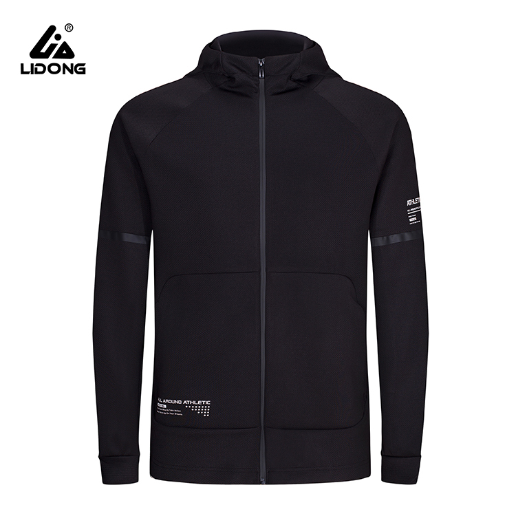 Reflecterende hoodie heren sportjack met capuchon