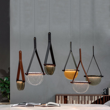 LEDER Bronze Glass Pendant Lamps