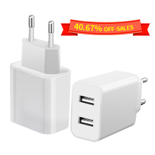 10W Dual Port Phone Charger USB-väggladdare