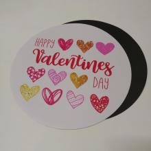 UV print round shaped  die cut sticker