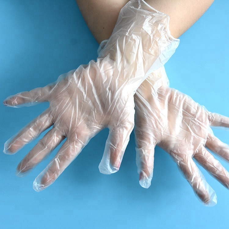 Factory Wholesale PVC PE Powder Free for Food Clear Transparent Household Cleaning Plastic Vinyl Gloves