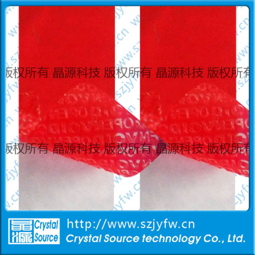 Aangepaste Beveiliging Tamper Evident Tape