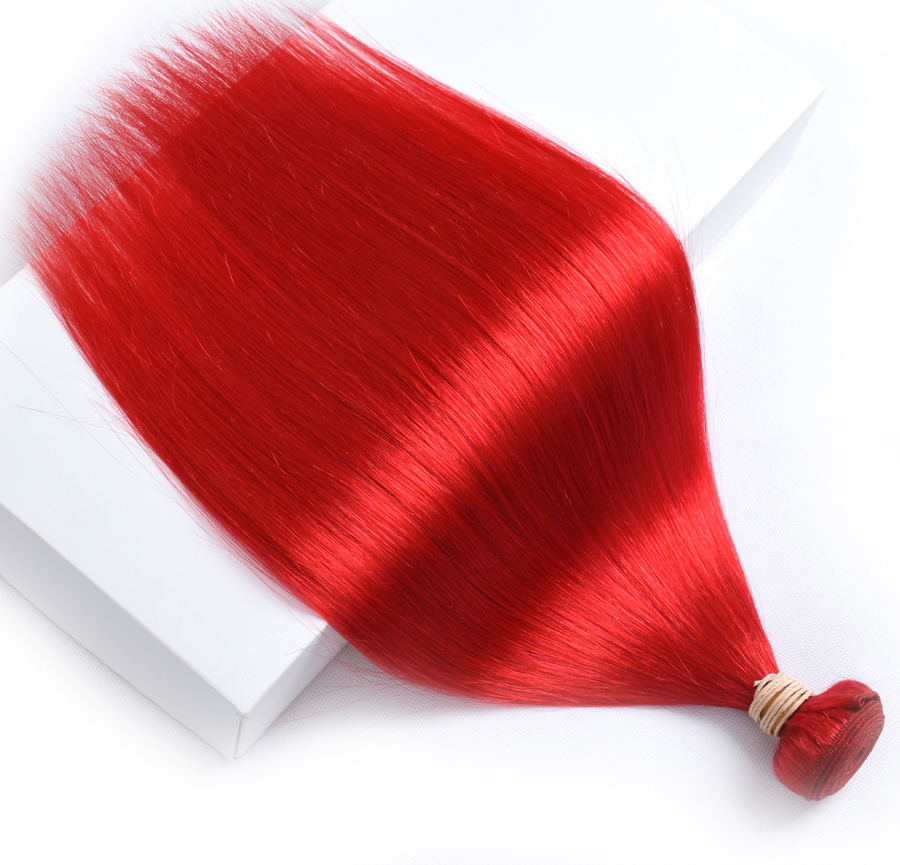 Hair Extensions in USA Jumbo Braids Straight Best Selling Products 2018 Virgin Human Red Hair Weaving Indian Silky Straight Wave