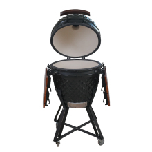 Auplex Outdoor Green Barbecue Shape Egg Charcoal BBQ Ceramic Grills Kamado 21 inch