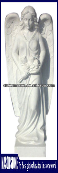 Mass product life size memorial angel statue