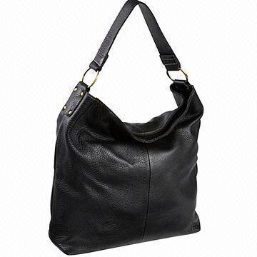 Synthetic Leather Hobo with Top Zip Main Compartment