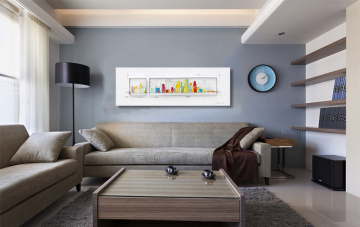 Skyline Wall Art Cast Iron Home Decor