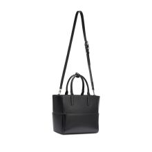 Vintage Black Leather Satchel