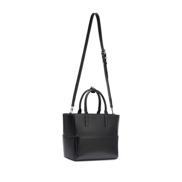 Vintage Black Leather Satchel