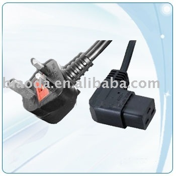 UK power cable,BS power cable, british power cable