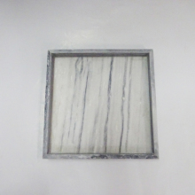 Marble tray for bathroom accessoires