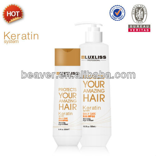 professional hair salon using hair keratin hair treatment