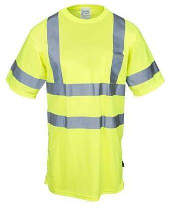 Men's Hi Vis Yellow Reflective Shirt