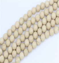 Fashion Jewelry Making Beads White Picture Jasper Gemstone Beads Wholesale