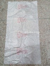 Clear Plastic PO Flat Garbage Bag With Warning Printing