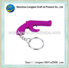 pistol shaped ring bottle opener/keychain bottle opener/cheap bulk bottle opener