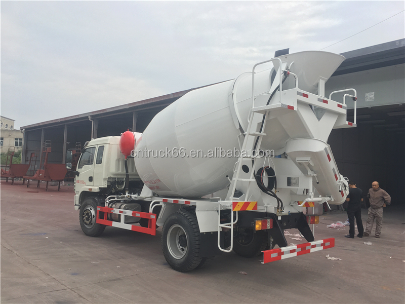 I-VECO Yuejin 6m3 self loading concrete mixer truck india