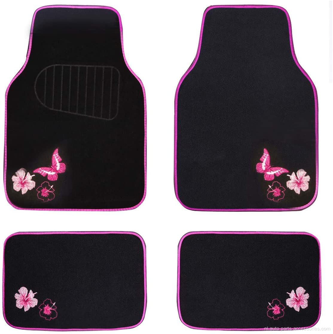 Universal Fit Butterfly and Flower Car Floor Mats