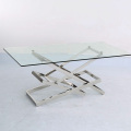 italian fiberglass top coffee table