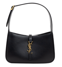 Black leather underarm bag