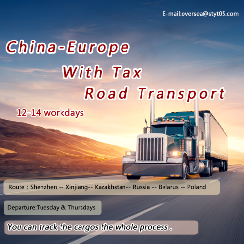 Camionnage de Shenzhen vers l&#39;Europe