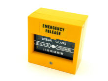 Yellow Manual Alarm Call Point , Weatherproof Emergency Call Point