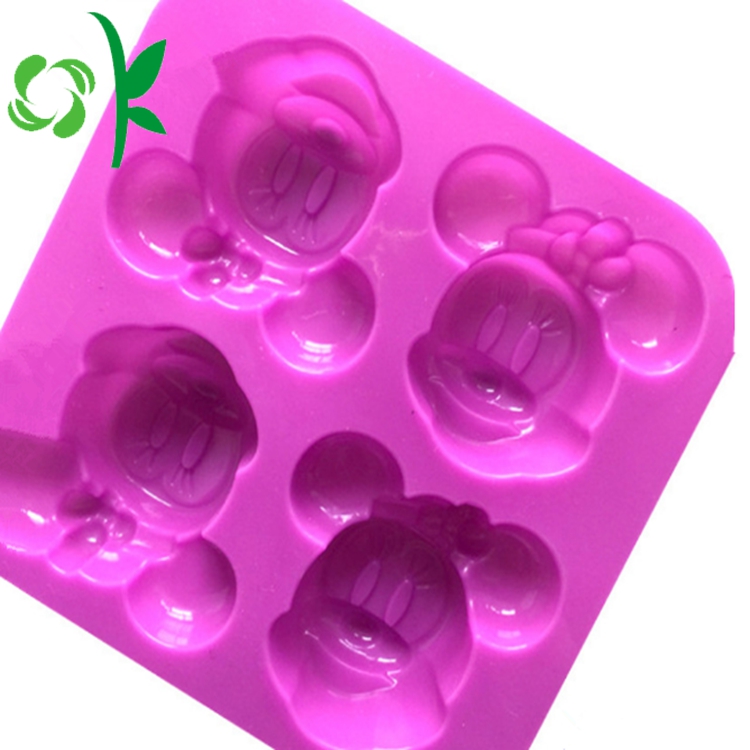 4 Holes Minnie Mouse Soap Mold