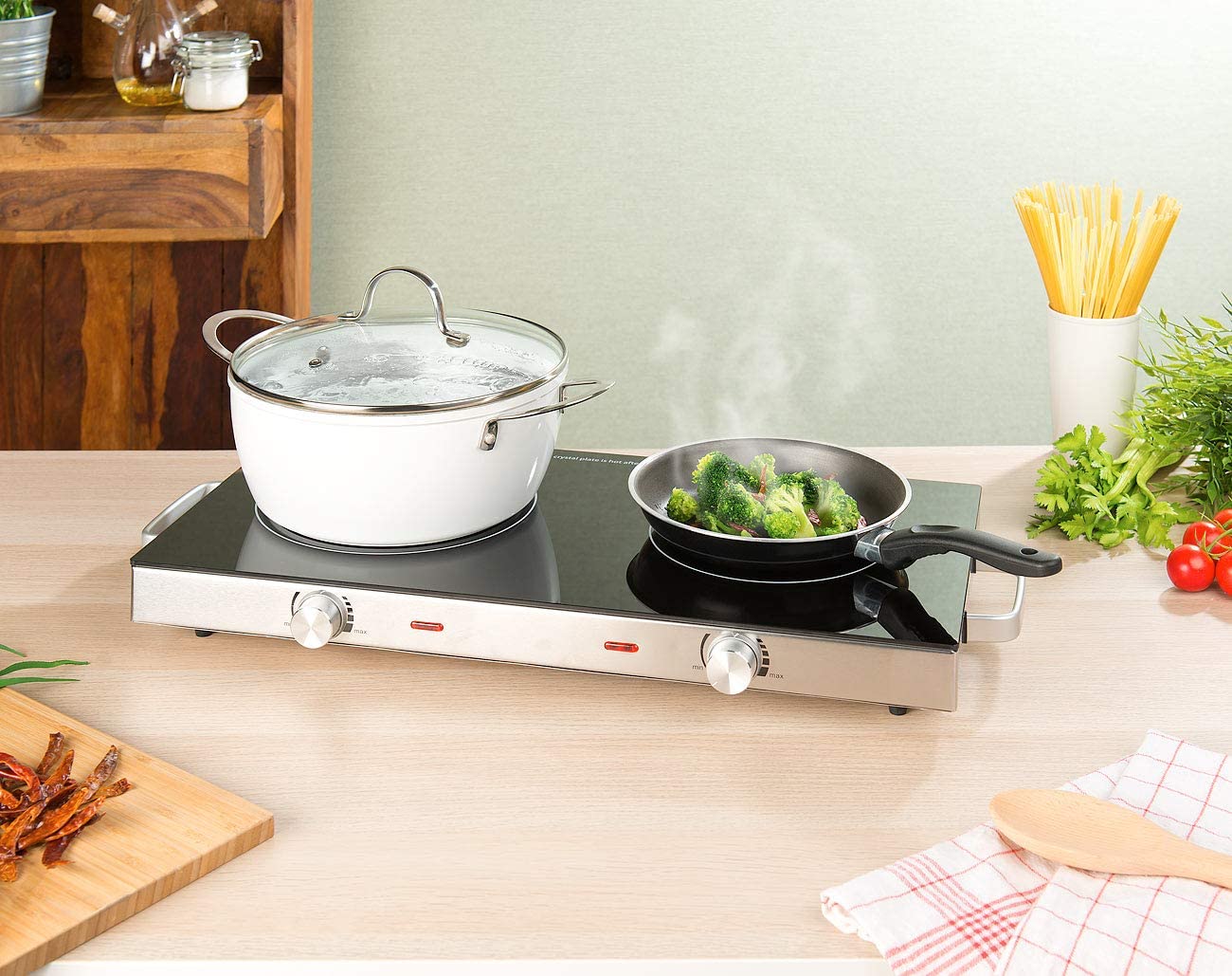 Double Electric Ceramic Cooktops