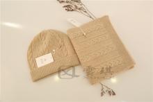 Cable Knit Cashmere Hats and Scarf