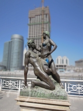 home decration metal nude man and woman custom bronze erotic sculpture