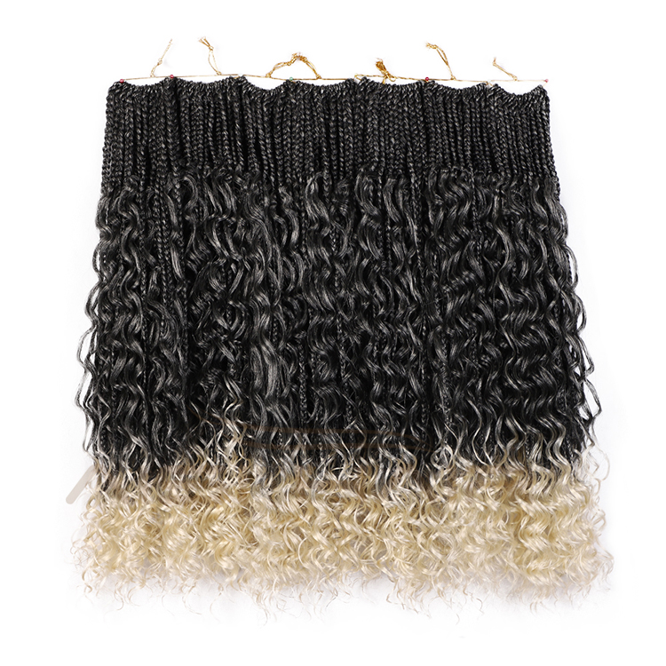 Aisi Hair Afro Curly Ombre Blonde Black Root Synthetic Marly Braiding Hair Extensions Crochet Hairpiece Braids For Black Women